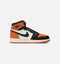 Air Jordan 1 Retro High OG Shattered Backboard Youth Sneakers - Black/Sail/Starfish