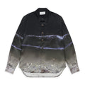 Night Shore Print Silk Shirt