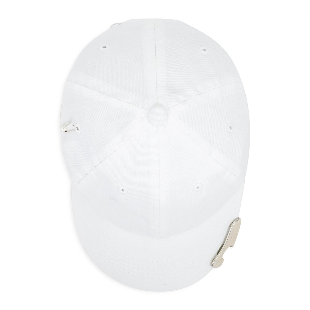 WHITE BOTTLE OPENER CAPOS CAP
