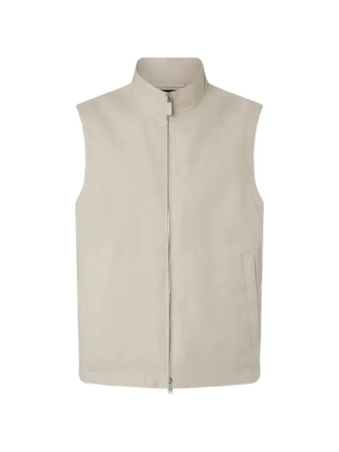 Zegna zip linen vest