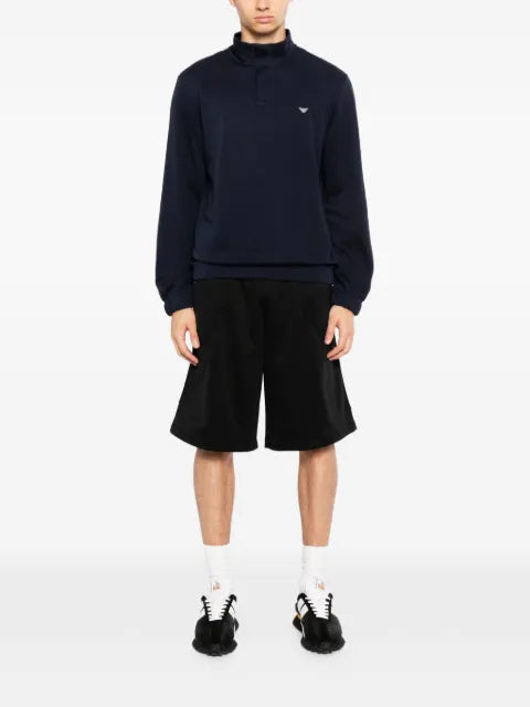 Emporio Armani logo-embroidered sweatshirt