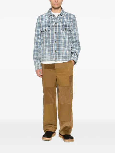 Burberry Darwen check-print denim jacket