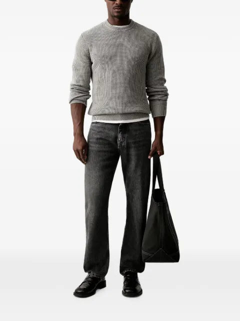 GUESS USA ribbed-knit crew-neck sweater