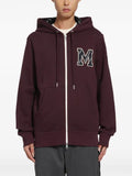 Moncler logo-patch zip-up hoodie