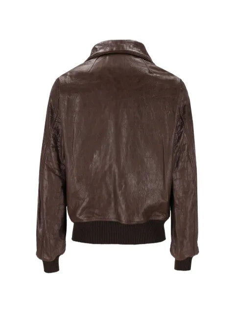 Rick Owens Dracuflight leather bomber jacket