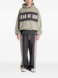 FEAR OF GOD ESSENTIALS cropped panelled hoodie
