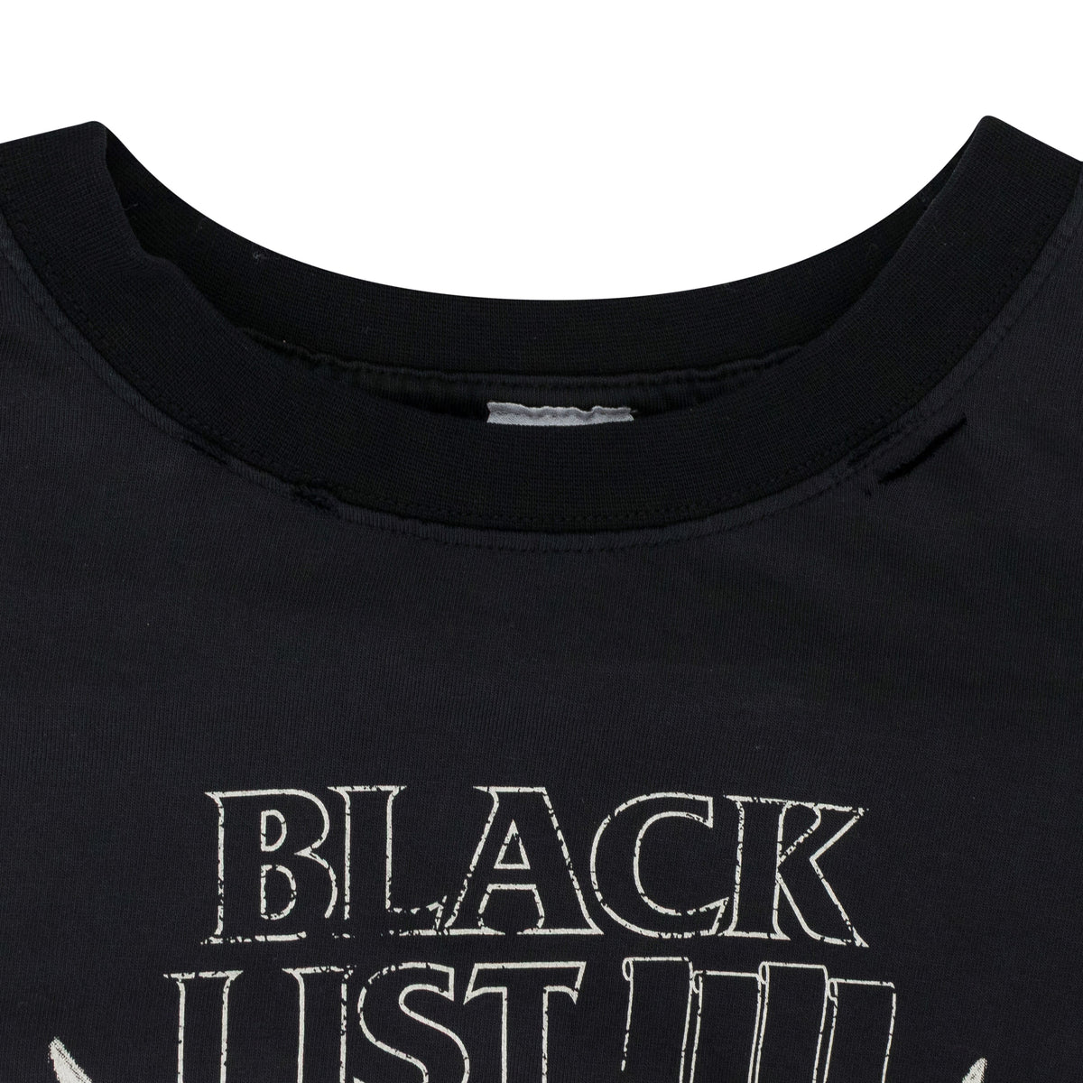 Black BlackList Distressed T Shirt