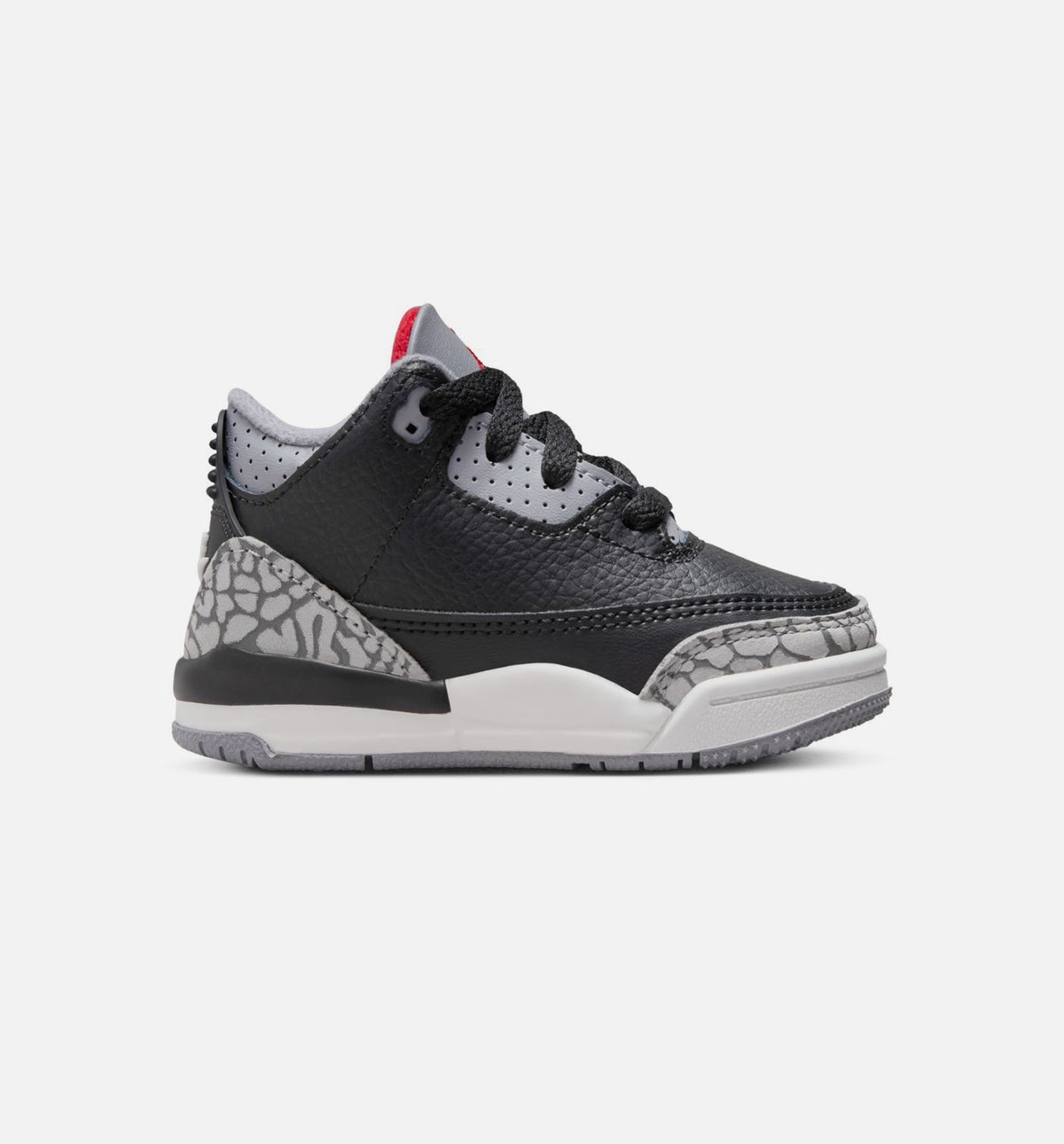 Air Jordan 3 Retro Black Cement Infant/Toddler Lifestyle Shoes - Black/Fire Red/Cement Grey/Summit White