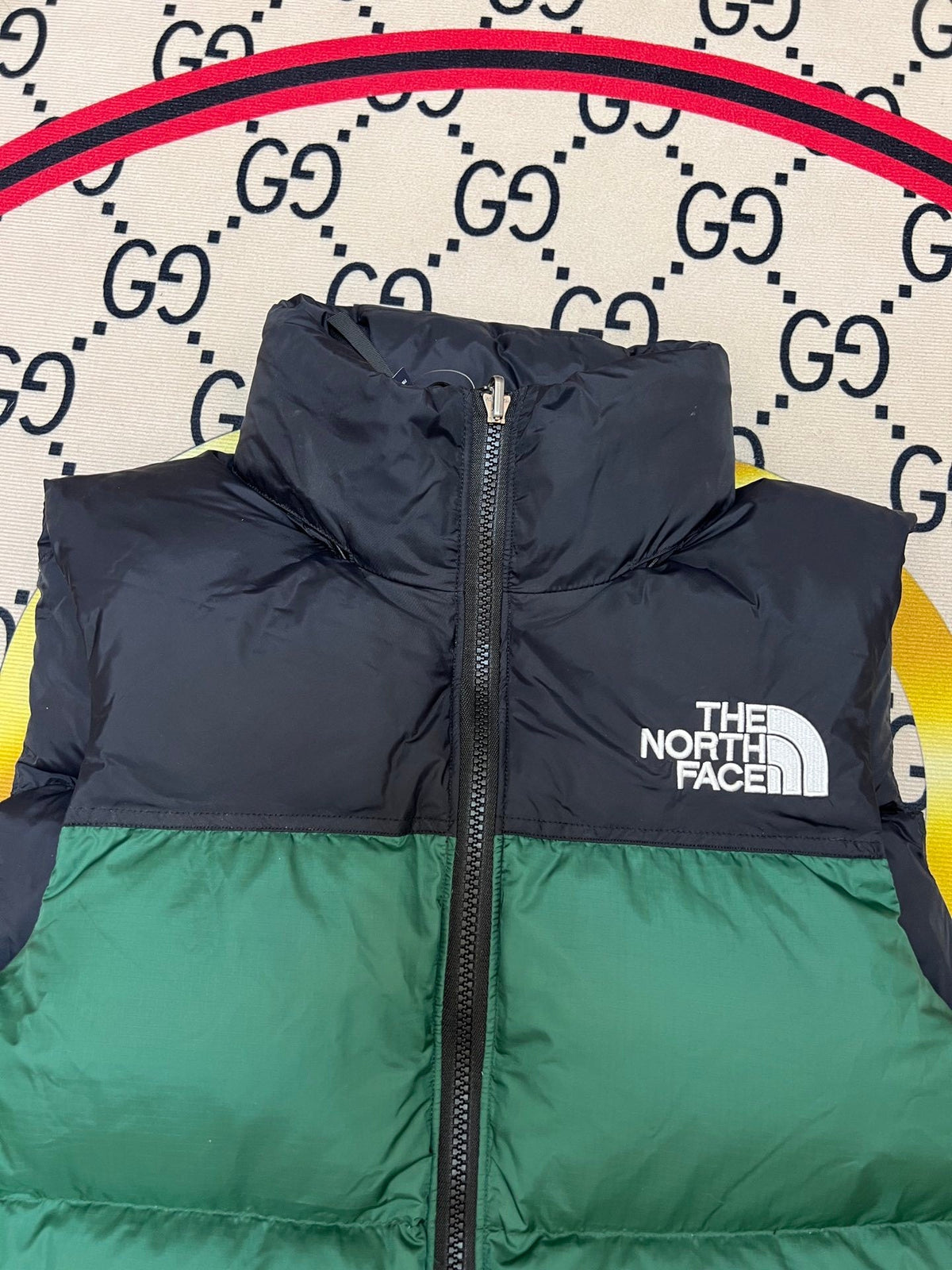 The North Face Green/Black 1996 Retro Nuptse Down Vest