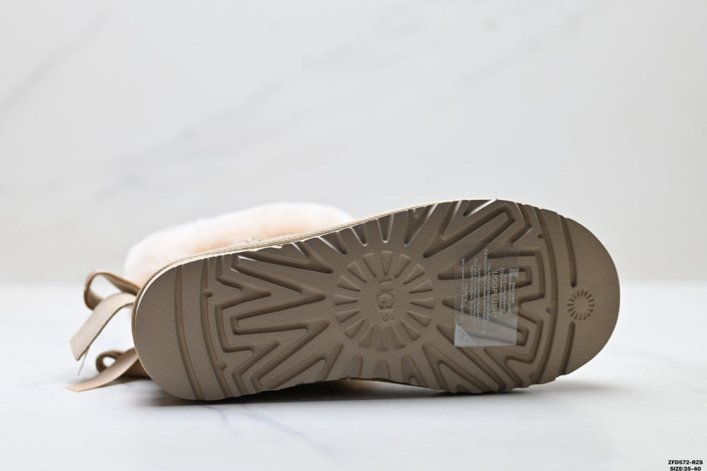 UGG Classic Ultra Mini Bow Ankle Boots