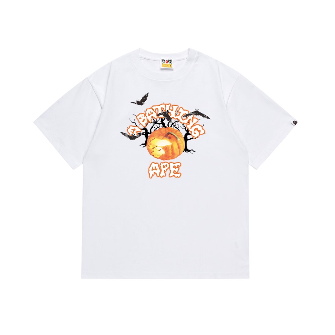 BAPE Halloween Pumpkin Bat Short-Sleeve T-Shirt