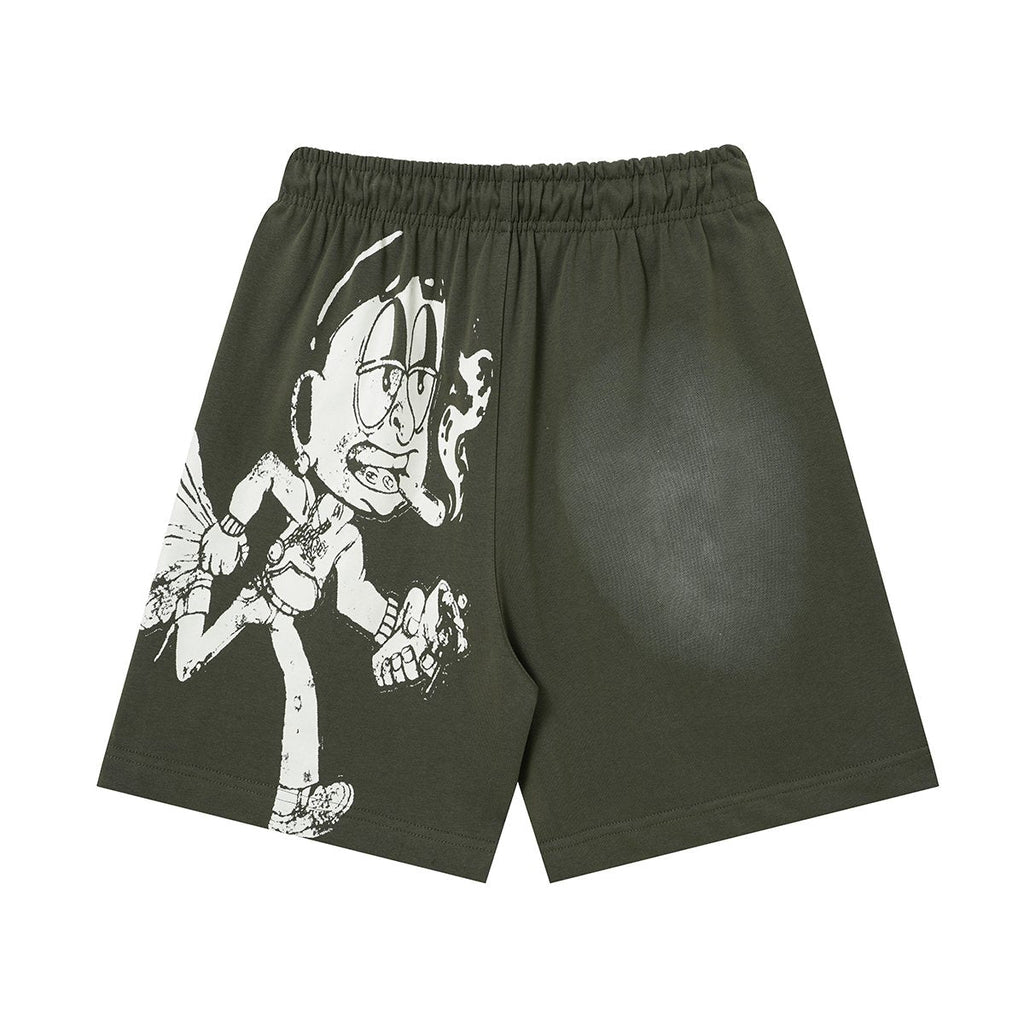 THAT'S A AWFUL LOT OF COUGH SYRUP Drawstring Graphic Shorts