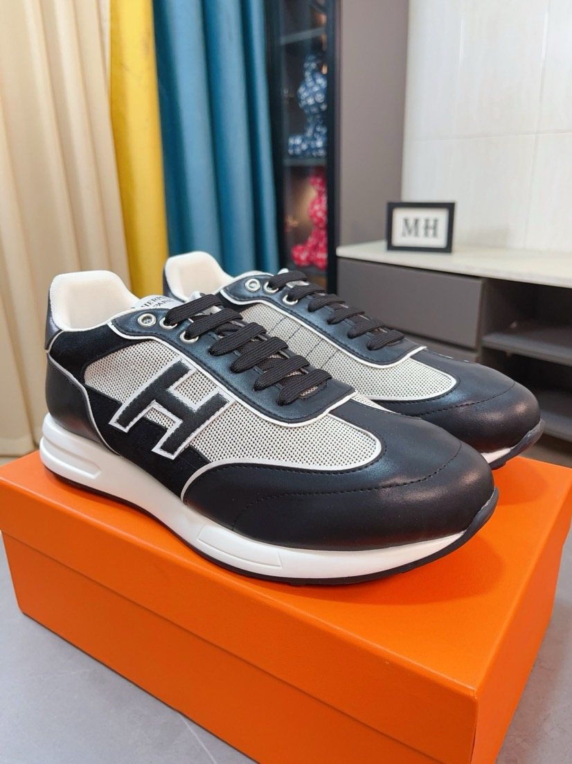 Hermès H-Overlay Low-Top Sneakers