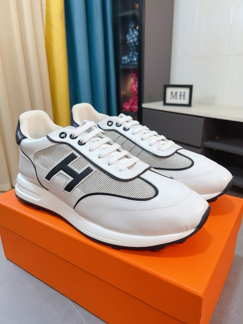 Hermès H-Overlay Low-Top Sneakers