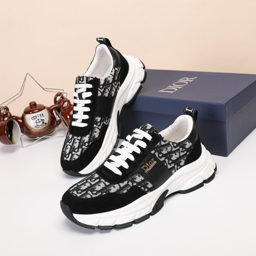Dior Patterned Low-Top Sneakers