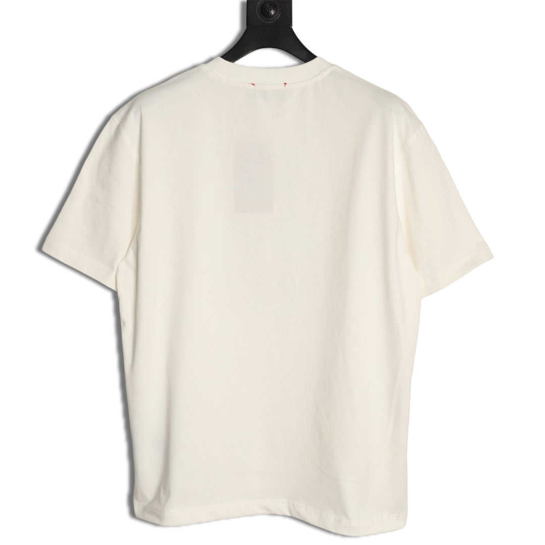 Gucci Interlocking-G and Lettering Graphic T-Shirt - Cream